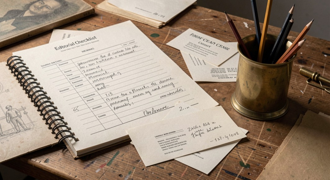 Safety data sheets, protective gloves and a pictogram card on a clean worktop